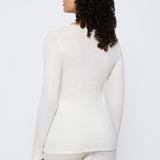 Triumph - Beauty Layers L/æ T-shirt Wool Ecru White