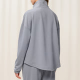 Triumph - Lounge Me Trøje Med Lynlås Morandi Grey