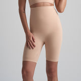 Byebra - Soft Touch Højtaljet Shorts Beige