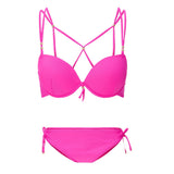 Lingadore - Halterneck Bikini Sæt Hot Pink