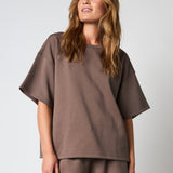 Hype The Detail - Sweat T-shirt Brown