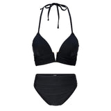 Lingadore - Vatteret Triangle Bikini Sæt Sort