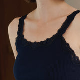 Rosemunde - Silke Tank Top Med Blonde Navy