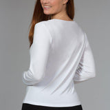 Trofé - Bambus L/æ T-shirt Hvid