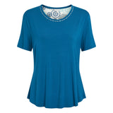 Lady avenue - Bambus Pyjamas Blue/grey Floral