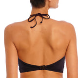 Freya - Jewel Cove Bandeau Top Plain Black