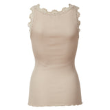 Rosemunde - Iconic Silke Top Med Blonde Cacao