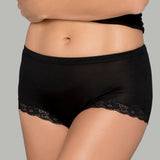 Lady avenue - Jersey Pants Silke med spets