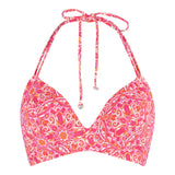 Lingadore - Vatteret Triangle Bikini Top Hot Pink Paisley