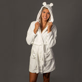 Decoy - Morgonrock med luva Ivory