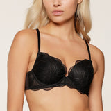 Lingadore - Black Push Up BH Sort