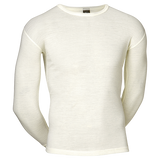 JBS Herre - Merino Uld  Långärmad T-shirt Vit