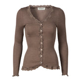 Rosemunde - Silke Cardigan Brown Melange