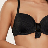 Lingadore - Vatteret Bikini Top Sort