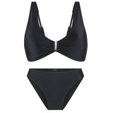 Lingadore - Vatteret Triangle Bikini Sæt Sort