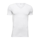 JBS of Denmark Herre - Øko Bomuld T-shirt V-Neck Vit