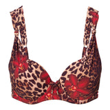 Lingadore - Leo Bikini Top Leopard Flower