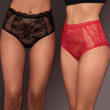 Balzaa - Giftbox 2 Pieces Wow Waist Brief Rød & Svart
