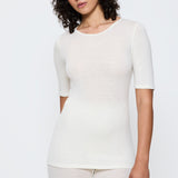 Triumph - Beauty Layers T-shirt Wool Ecru White
