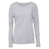 JBS of Denmark - Längärmad T-shirt Bambu Lys Grå Melange