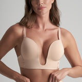 Byebra - Bh Til Dyb Udskæring Beige