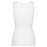 Rosemunde - Classic Silke Top Med Blonde New White