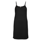 Lady avenue - Jersey Chemise i Silke Sort