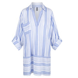 Lingadore - Strandkjole Bomuld Blue Stripe