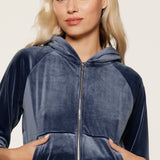 Lingadore - Velvet Hjemmesæt Dark Denim