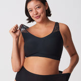Chantelle - Soft Stretch Topp m. vattering og blonde Svart