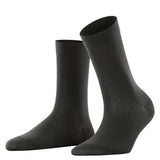 Falke - Cotton Touch Strømpe Anthracite