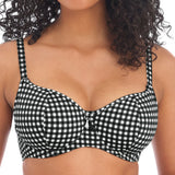 Freya - Check In Formstøbt Bikini Monochrome