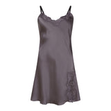 Lady avenue - Silke Chemise med slids Graphi