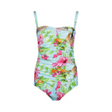 Lentiggini swimwear - Srinkles Stropløs Badedragt Aqua Blue/pink