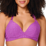 Lingadore - Grape Vatteret Triangle Bikini Top