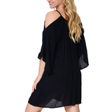 Lingadore - Strand Kjole Med Bar Skulder Sort