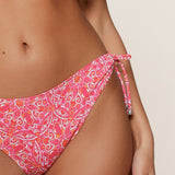 Lingadore - Bikini Tai Med Snøre Hot Pink Paisley