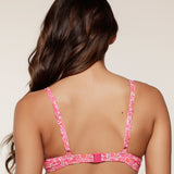 Lingadore - Vatteret Bikini Top Hot Pink Paisley