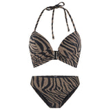 Lingadore - Vatteret Triangle Bikini Sæt Black/gold