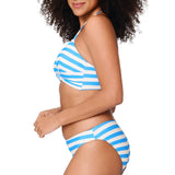 Lingadore - Vatteret Triangle Bikini Sæt Ortensia Blue