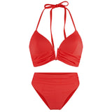 Lingadore - Vatteret Triangle Bikini Sæt Tomato Red