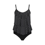 Lentiggini swimwear - Badedragt Med Tankini Look Black/offwhite