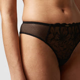 Chantelle - Fleurs String Trosa Svart