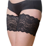 Bandelettes - Dolce Strumpeband med Spets Svart