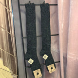 Festival - Alpaka Knæ Strømper Anthracite