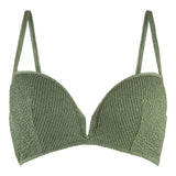 Lingadore - Vatteret Triangle Bikini Top Garden Green