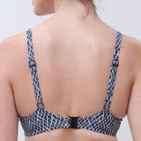Femilet Swim - Tidra Formstøbt Bikini Top Blue Reptile