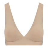 Byebra - Bh Top Med Dyb Udskæring Beige