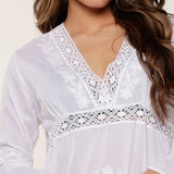 Lingadore - Strandkjole Med Blonde Hvid