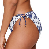 Lingadore - Print Bikini Tai Med Snøre Blue White